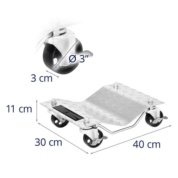 MSW Hjuldolly - 680 kg / st. - 2 st.