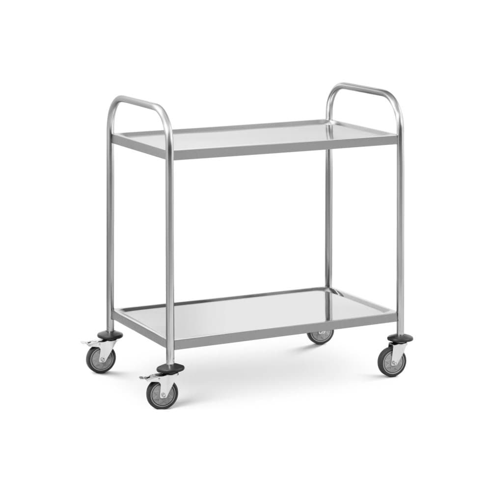 Royal Catering Köksvagn - 2 hyllor - Upp till 40 kg - Handtag - Hyllor: 82,5 x 50,5 cm - royal_catering