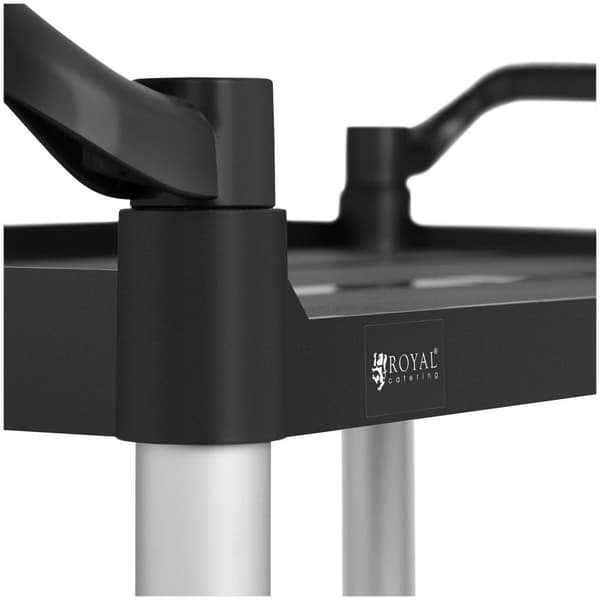 Royal Catering Serveringsvagn - 3 hyllplan - 90 kg - 49 x 84,5 cm - Svart