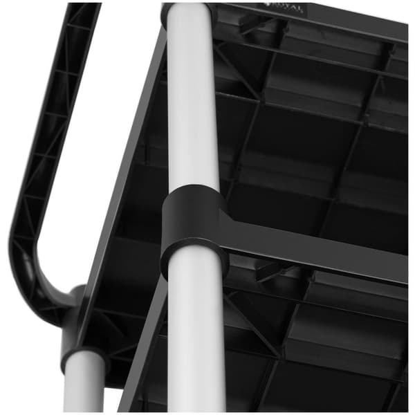 Royal Catering Serveringsvagn - 3 hyllplan - 90 kg - 49 x 84,5 cm - Svart