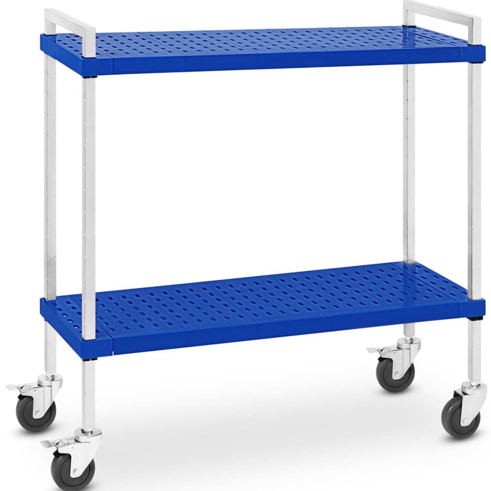 Royal Catering Serveringsvagn - 2 hyllplan - 50 kg - 37,5 x 104 cm - Idealisk för GN-behållare