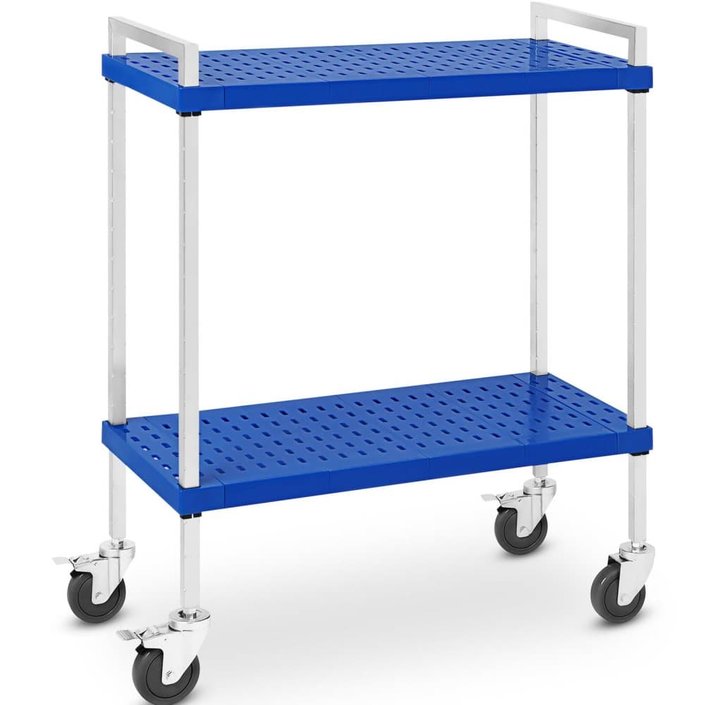 Royal Catering Serveringsvagn - 2 hyllplan - 50 kg - 37,5 x 86 cm - Idealisk för GN-behållare