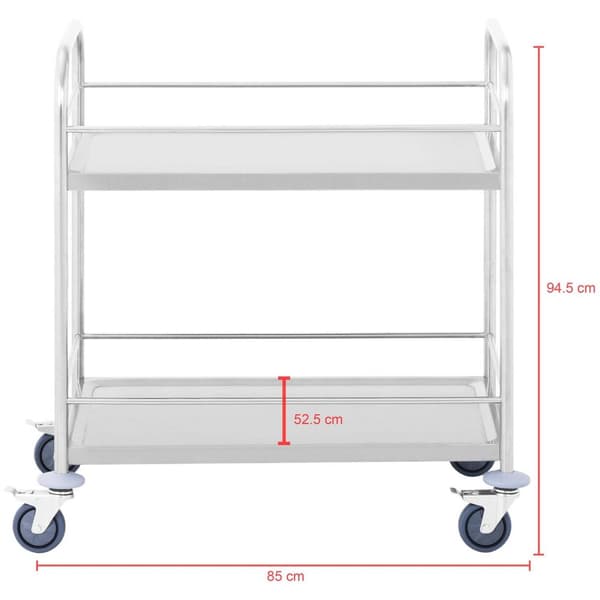 Royal Catering Serveringsvagn - 2 hyllor - 50 kg