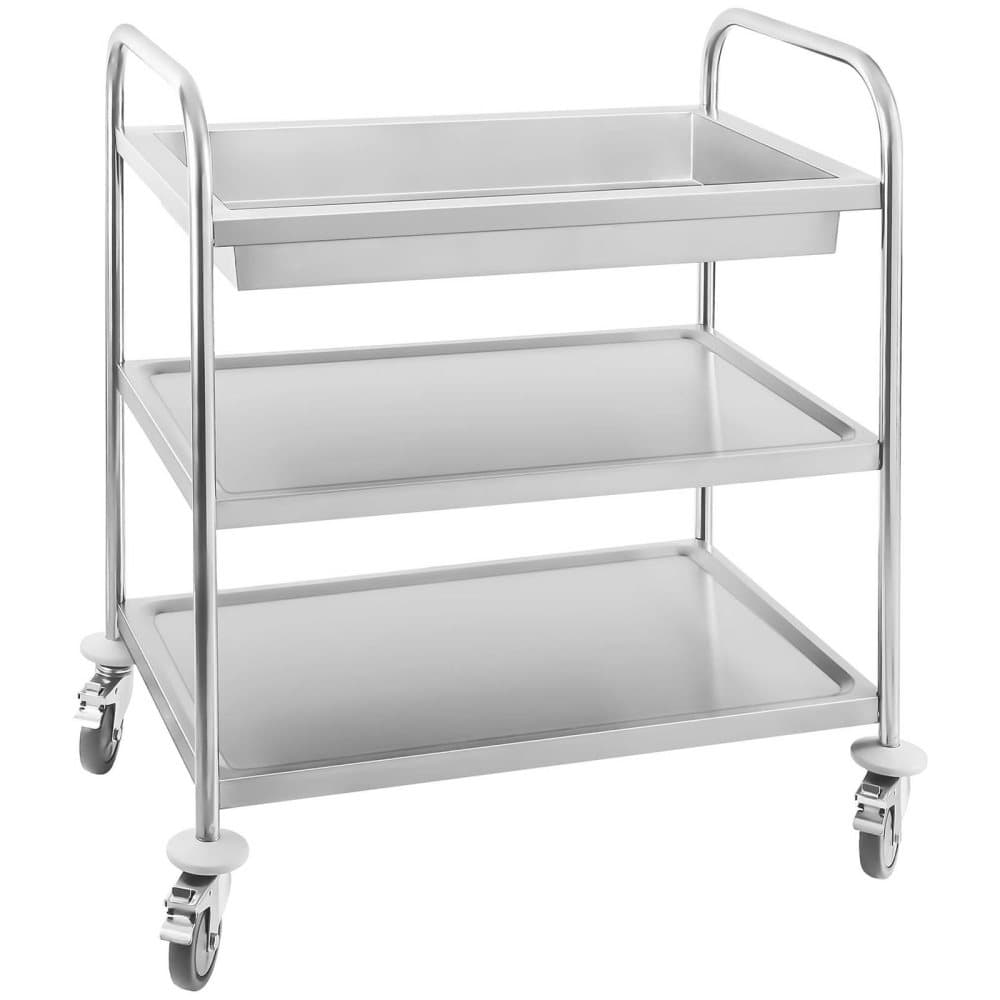 Royal Catering Serveringsvagn - 2 hyllplan - 1 bassäng