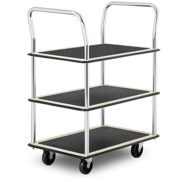 MSW Plattformsvagn - Upp till 150 kg - 3 hyllplan