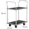 Miniatyrbild 7 av 7: MSW Plattformsvagn - Upp till 120 kg - 2 hyllplan