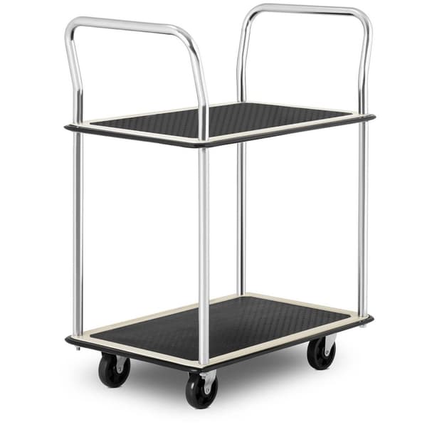 MSW Plattformsvagn - Upp till 120 kg - 2 hyllplan