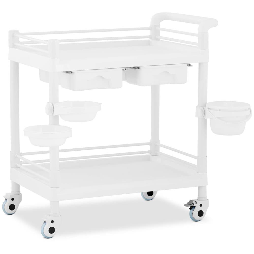 Steinberg Systems Laboratorievagn - 2 hyllor vardera 65 x 46 x 14 cm - 2 lådor - 3 behållare - 36 kg