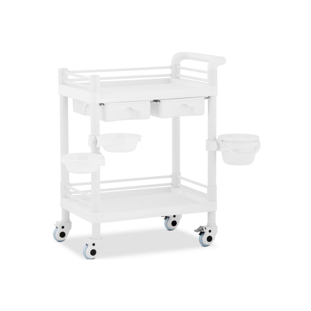 Steinberg Systems Laboratorievagn - 2 hyllor vardera 54 x 38 x 14 cm - 2 lådor - 3 behållare - 20 kg