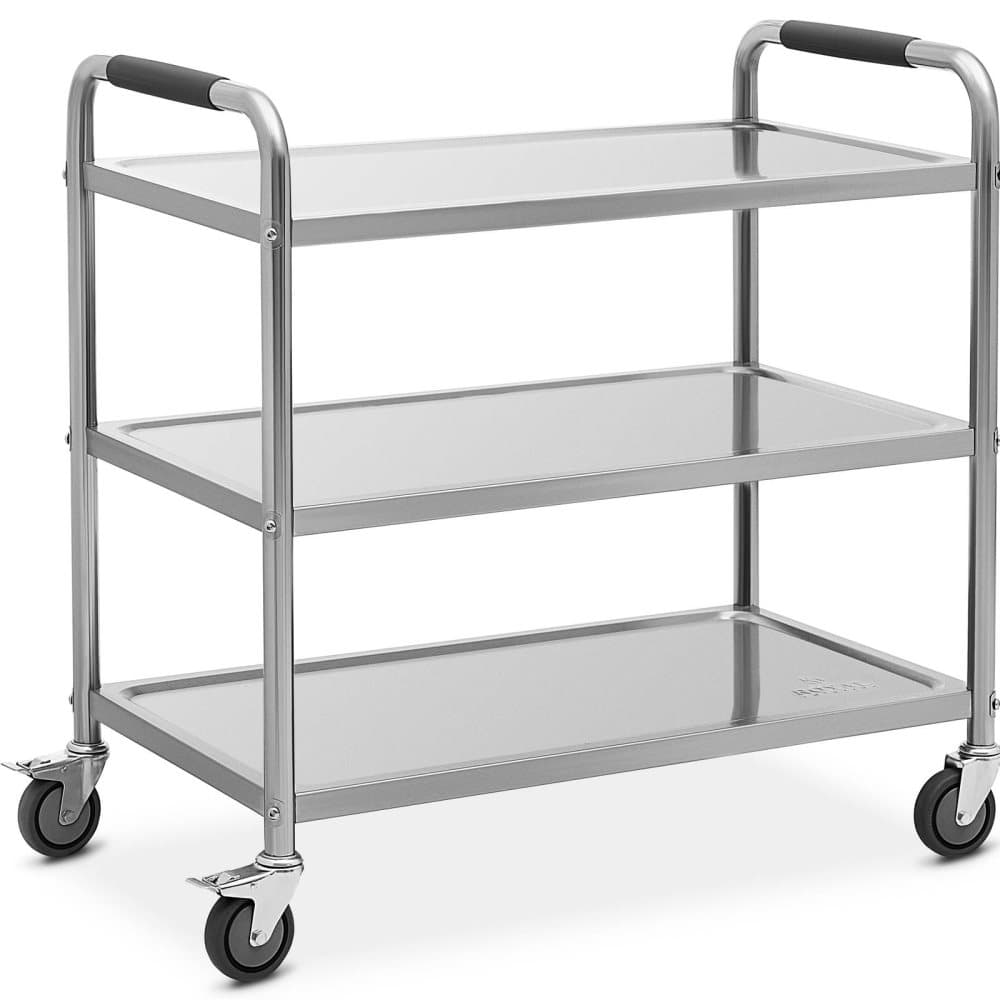 Royal Catering Serveringsvagn - 3 hyllor - upp till 195 kg - hyllor: 87 x 47 cm - Royal Catering