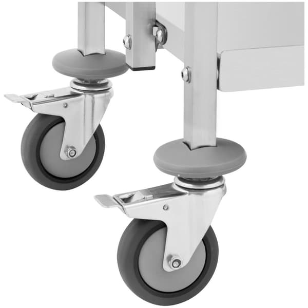 Royal Catering Serveringsvagn - 3 hyllor - (2x) 50 x 83 / 40 x 58 cm - 90 kg - hopfällbar - Royal Catering