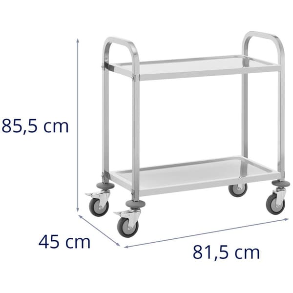 Royal Catering Serveringsvagn - 2 hyllor - 95 x 50 cm - 64 kg - Royal Catering