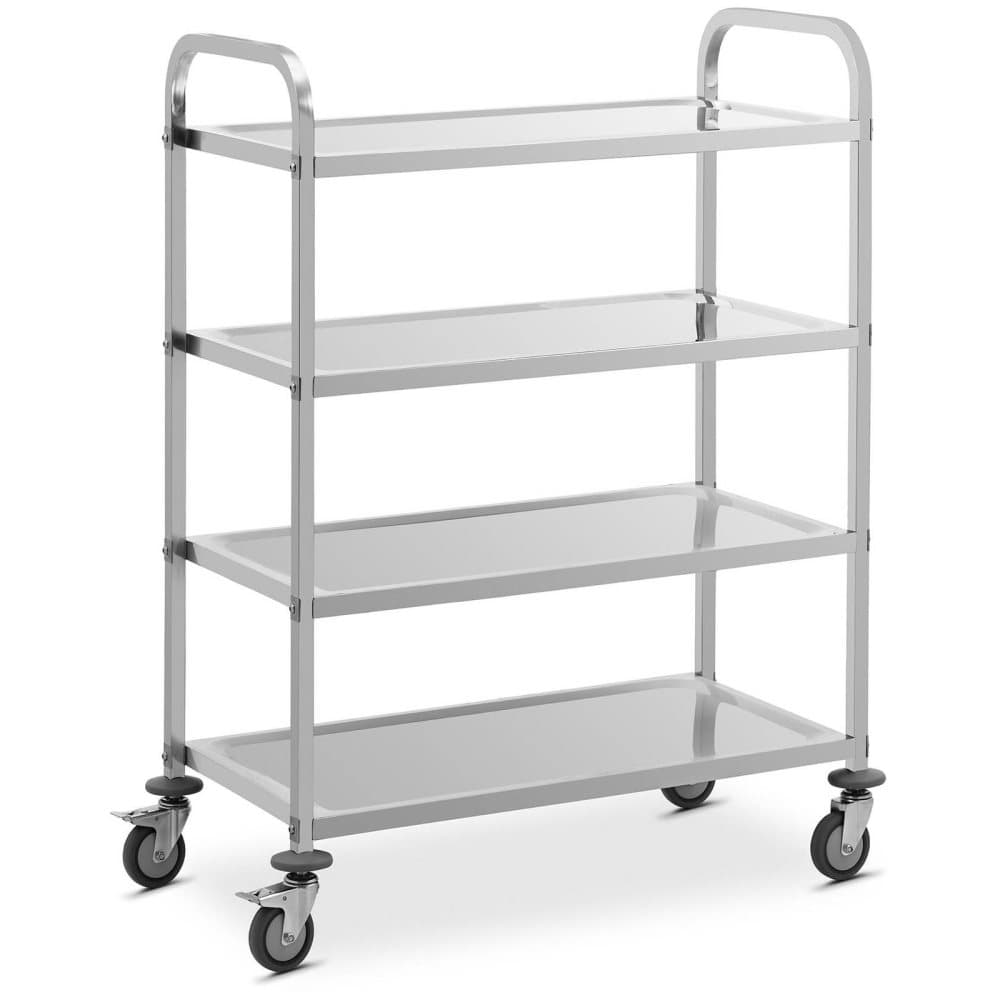 Royal Catering Carro de servicio - 4 hyllor - 73 x 38 x 3 cm - 144 kg - Royal Catering