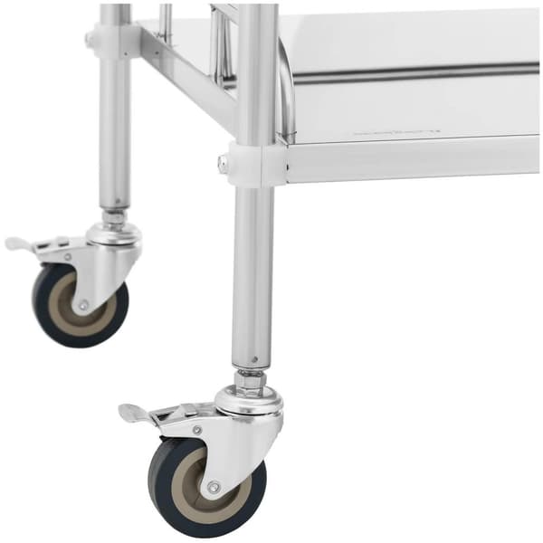 Steinberg Systems Laboratorievagn - rostfritt stål - 2 hyllor vardera 45 x 36 x 2,5 cm - 20 kg