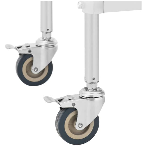 Steinberg Systems Laboratorievagn - rostfritt stål - 2 hyllor vardera 55 x 37 x 13 cm - 2 lådor - 20 kg