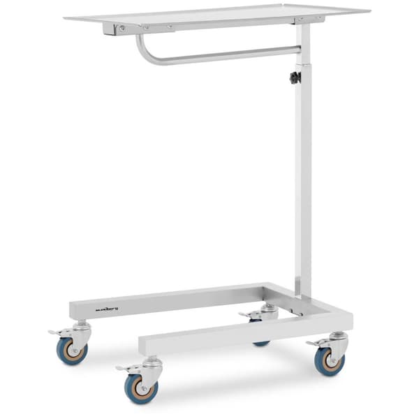 Steinberg Systems Instrumentbord - öppen design - 600 x 400 mm - höjdjusterbart - rostfritt stål / gummi