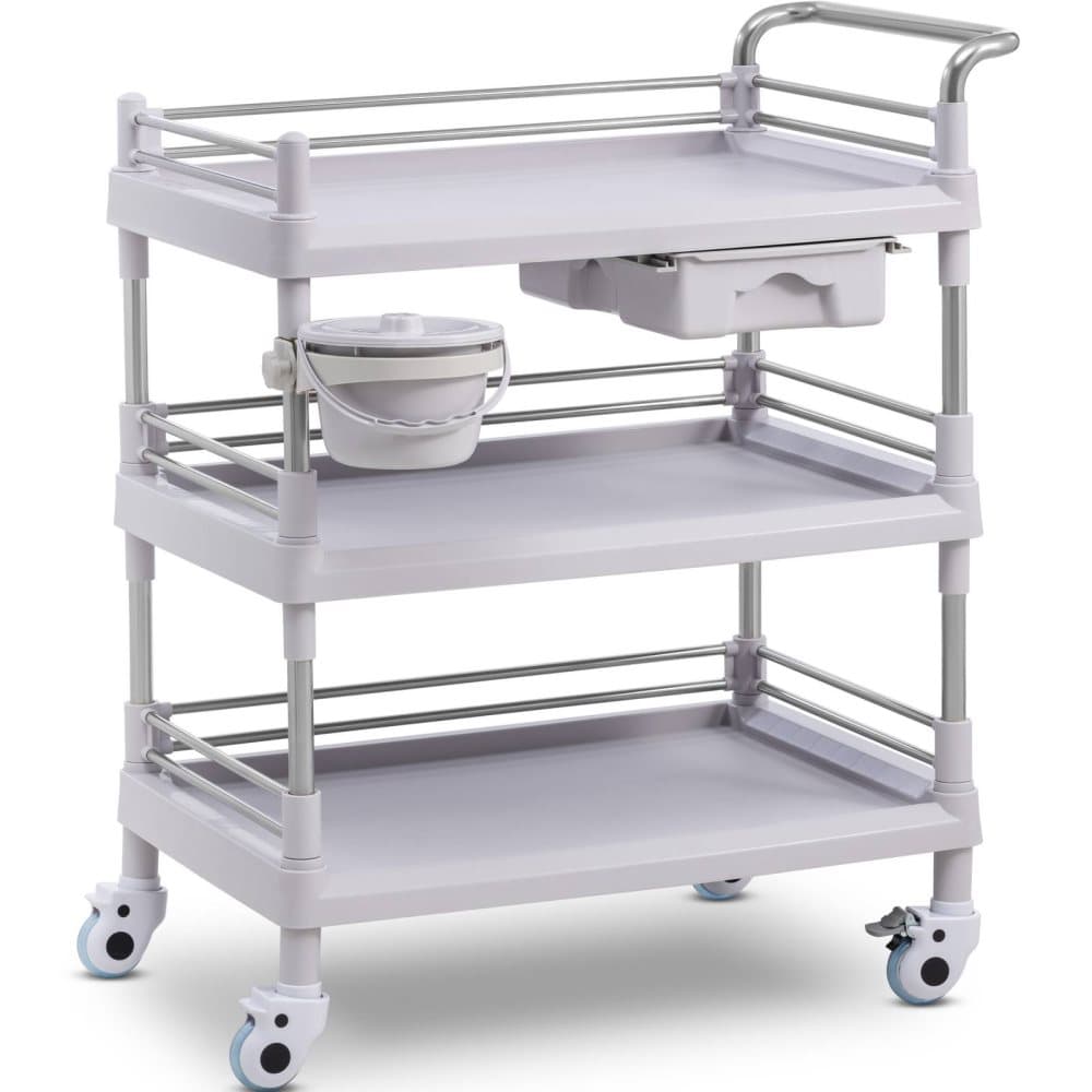 Steinberg Systems Laboratorievagn - 3 hyllor vardera 65 x 46 x 14 cm - 1 låda - 30 kg