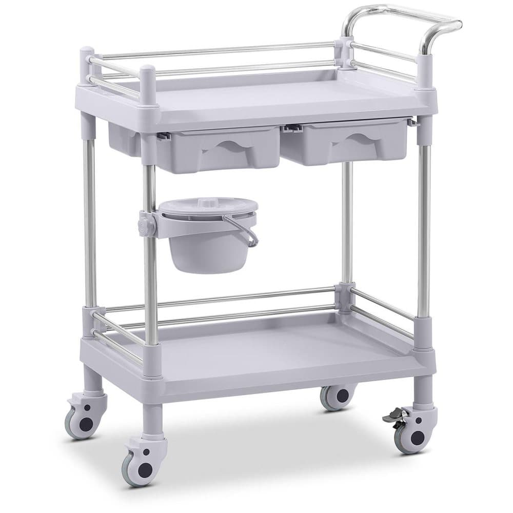 Steinberg Systems Laboratorievagn - 2 hyllor vardera 53 x 38 x 14 cm - 2 lådor - 40 kg