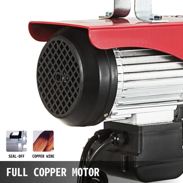 300kg 550W mångsidig elektrisk lyftvinsch, hög säkerhet, antirotationstråd, högkvalitativ motor, lätt att installera