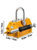 Miniatyrbild 11 av 11: 1000kg kapacitet Stål permanent magnetlyftare, superstark neodymmagnet, hållbar, säker och lätt att använda, bred applikation