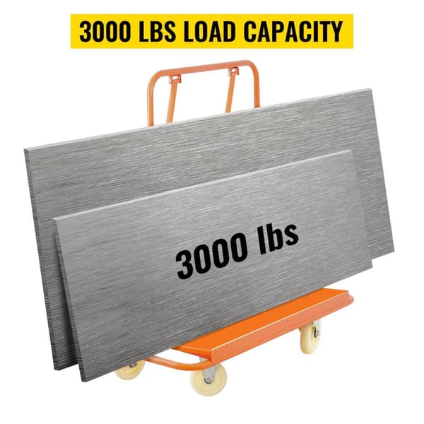 1360kg lastkapacitet professionell Gipsvagn med 115 x 57cm däck, tung Konstruktion, avtagbar design, lätt att använda, säker och stabil