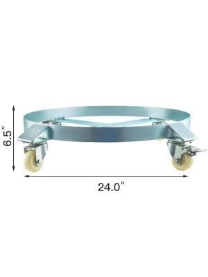 220L fatvolym 1000 lbs Kapacitet svängbar trumdocka med 4 hjul, slitstark konstruktion, tippskyddsdesign, bred applikation