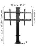 Miniatyrbild 8 av 8: 35"/900mm slaglängd 28.7-64.2" höjdjusterbar 154 lbs last Elektrisk TV-lyftfäste med dubbel kontroll, hög kompatibilitet, lätt att installera