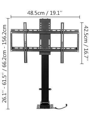 35"/900mm slaglängd 28.7-64.2" höjdjusterbar 154 lbs last Elektrisk TV-lyftfäste med dubbel kontroll, hög kompatibilitet, lätt att installera
