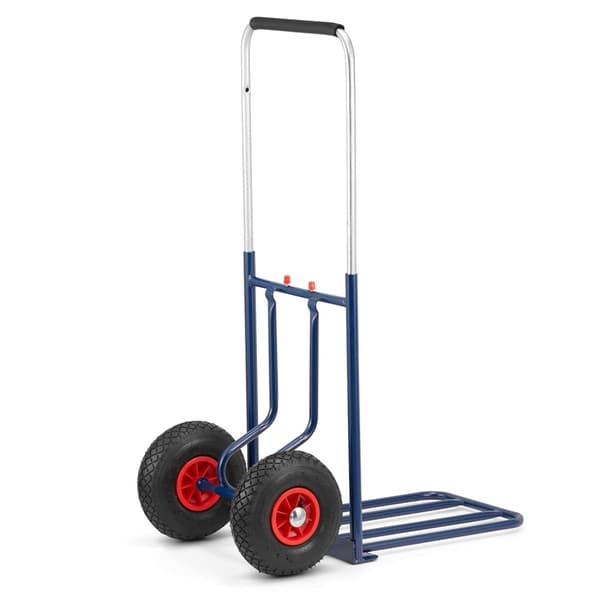 Sækkevogn - håndvogn - foldbar - op til 150 kg - blå