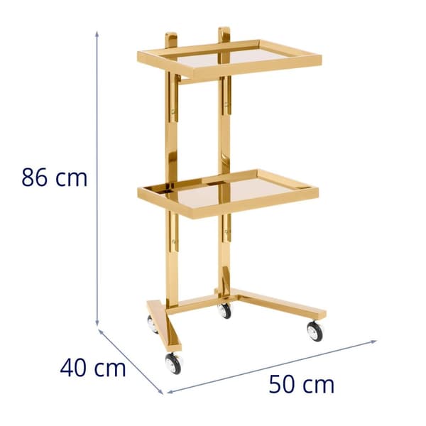 physa Kosmetisk vagn - 2 hyllor - 40 x 86 x 50 cm