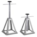 Miniatyrbild 1 av 4: Aluminiumjackstöd - XMTECH - Justerbar höjd - Belastning 1000 kg - Silver