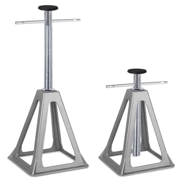 Aluminiumjackstöd - XMTECH - Justerbar höjd - Belastning 1000 kg - Silver
