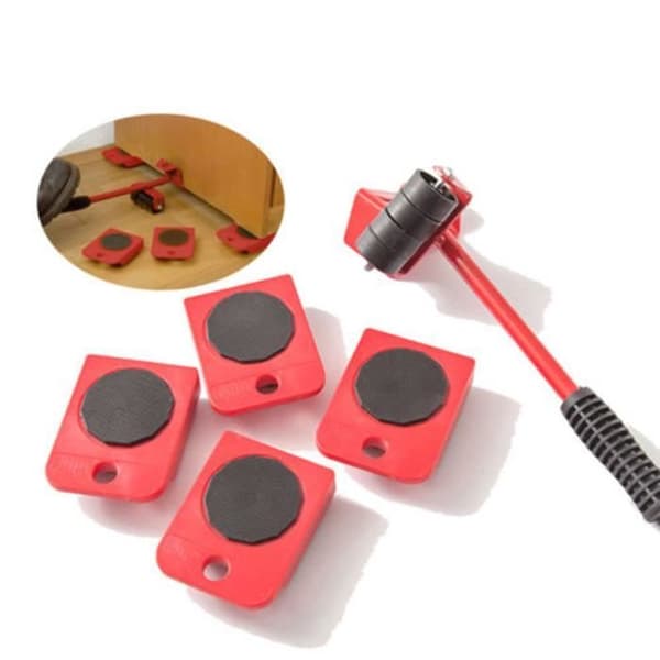 Home Trolley Lift &amp; Move Kit Enkelt glidsystem för tunga möbler 4 PC PACK HANDVERKTYG 187
