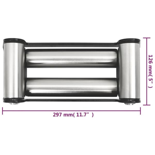 Wirestyring med 4 ruller stål 8000 - 13000 lbs - Wirestyring - Wirestyringer - Home & Living