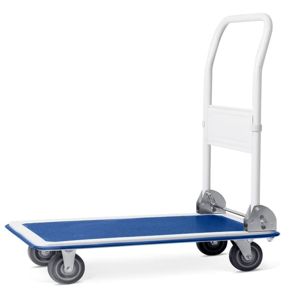 Manuell transportvagn HM-506 vit och blå