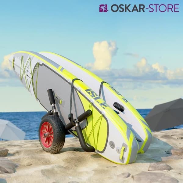 Vagn för SUP Stand Up Paddle Oskar, paddel, surfbräda, transport, kajakvagn, aluminium