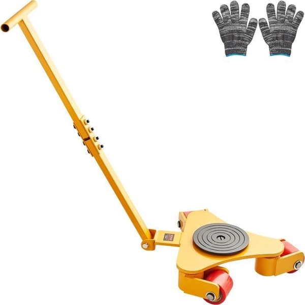 Flyttar tunga maskiner - VEVOR - Last 3 T Transportvagn - 360° PU svängbara hjul Handtag