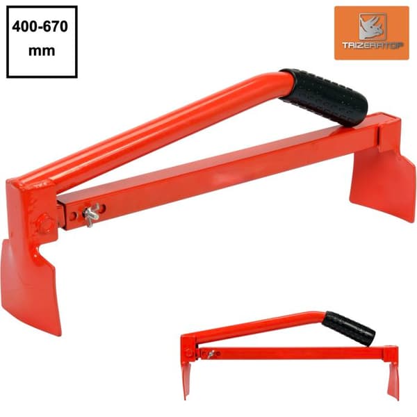 Plattlyftare - Flerfärgad - Stål - 400 mm - 670 mm - Stabil plastgrepp