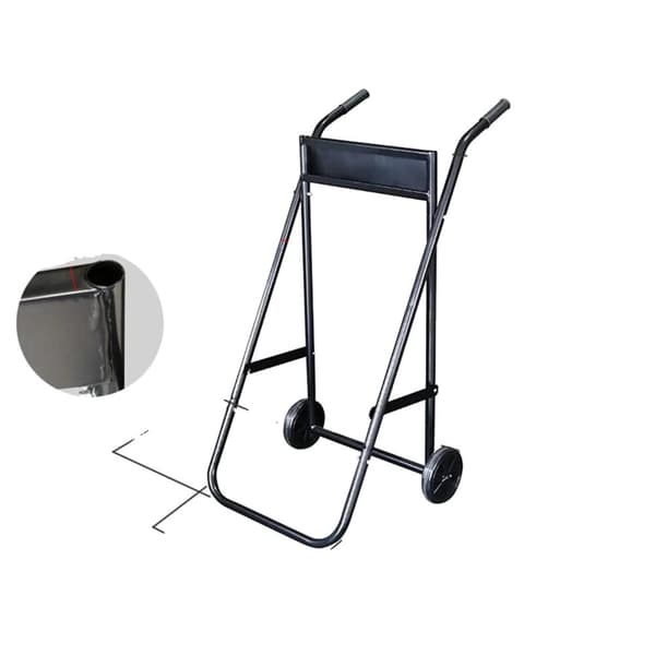 Bådmotorvogn, Høj Belastningskapacitet, Sammenklappeligt Design,sort
