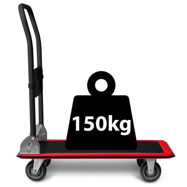Plattformstransportvagn HM-505 svart och röd