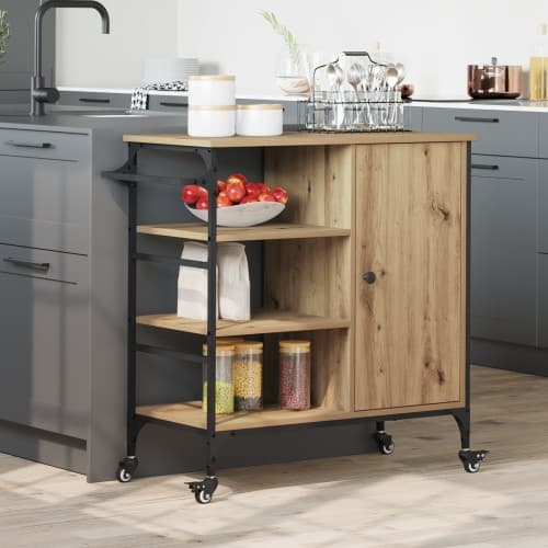 Köksvagn Artisan Ek 87,5x38,5x84,5 cm Konstruerat trä