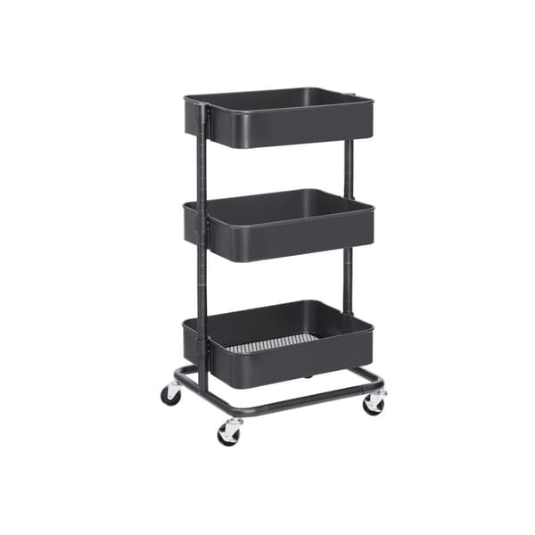 Trolley 3 niveauer Sort