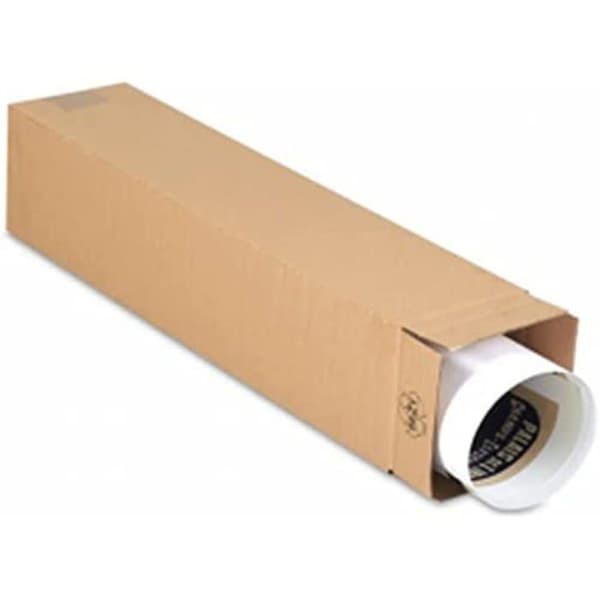 Master'in reservdelar för lasttransport Enkelräfflat fyrkantigt kartongrör - Brun - 12x12x61mm - Set med 2 rör