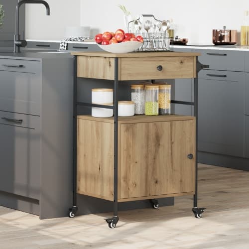 Kökstrolley Artisan Ek 56x43x89,5 cm Konstruerat trä