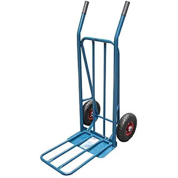 Ferrestock FSKCAR003 Professionell lagertruck tillverkad i stål med dubbel förstärkning, fällbar skopa, upp till 250 kg.
