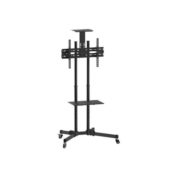 utrusta Trolley för LCD-skärm - plasma - AV-system stål Skärmstorlek: 37"-70" Svart
