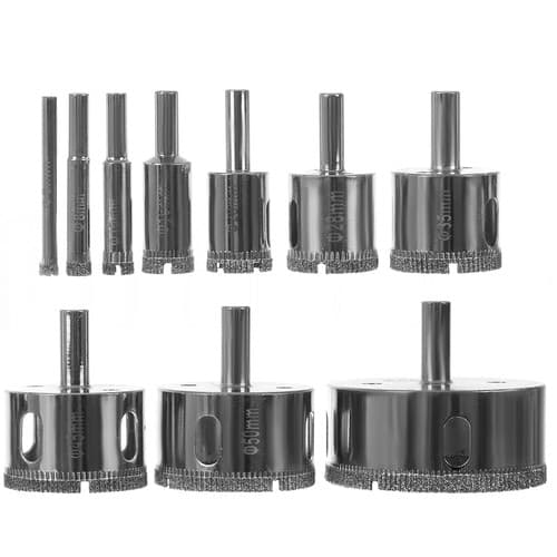 Diamanthålsåg Set / Hålsåg - 10 st