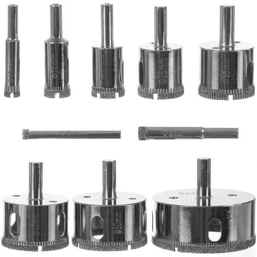 Diamanthålsåg Set / Hålsåg - 10 st