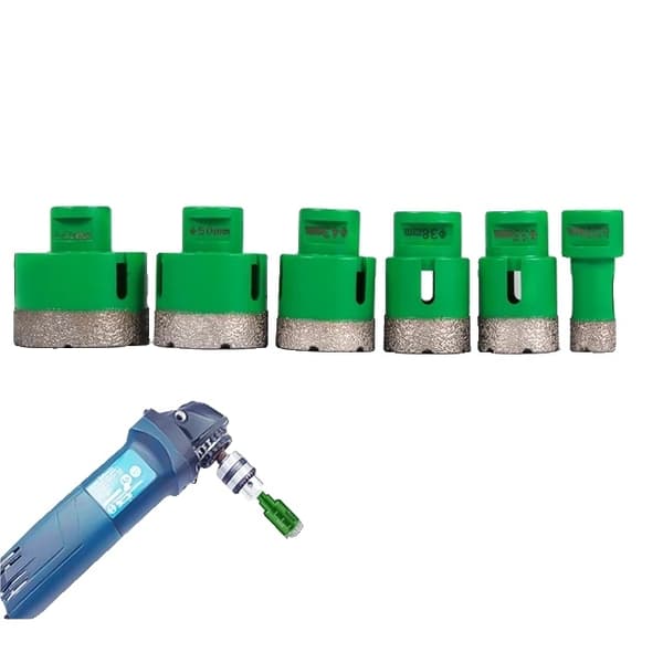 Diamantborekerne, M14 gevind, Keramisk flisehulsav, 5 Bits Set2 6 Bits Set1