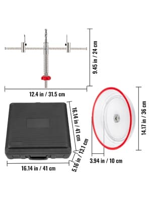 40-300mm justerbar hålsågsskärare kit för olika material, dammtät och skyddande, lätt att använda och bära